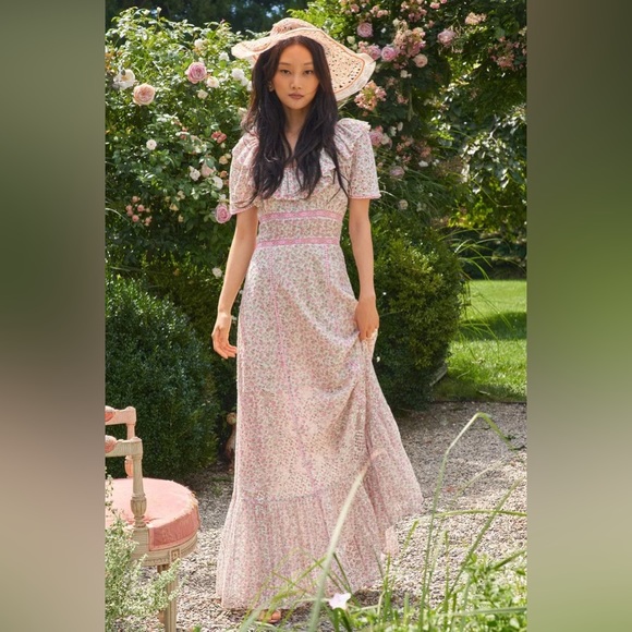 LoveShackFancy Stassie Maxi Dress - Picture 1 of 8